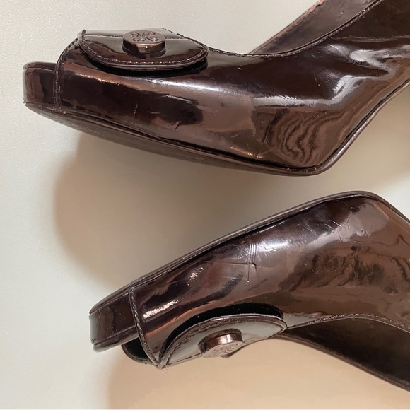 Simply Vera Vera Wang Plumosa Black Peep Toe Heels Women’s Size 8 Summer sandal - Picture 7 of 12